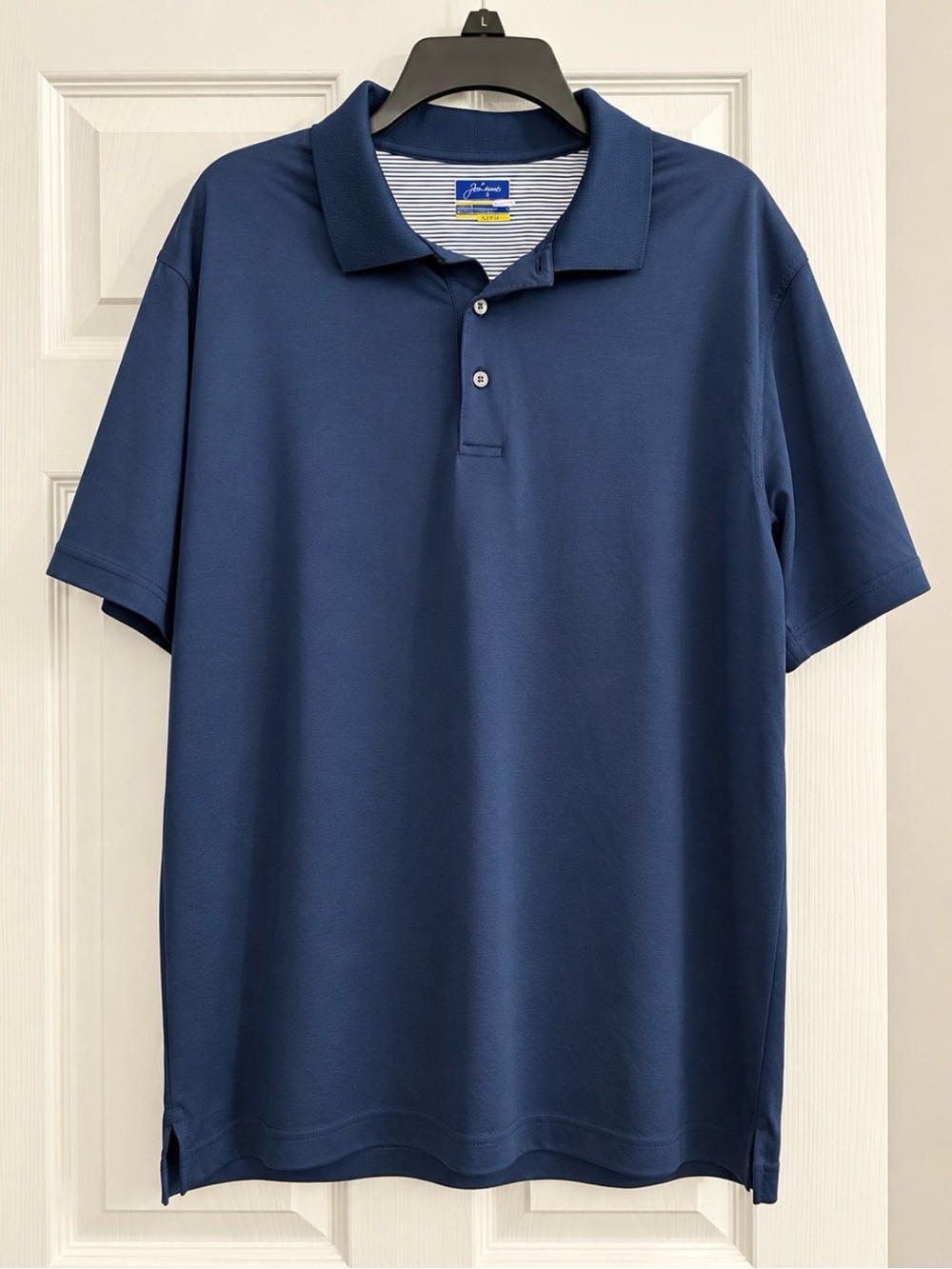 Men's Navy Short-Sleeve Polo - Classic Performance